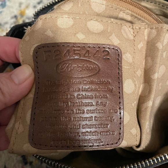 Beautiful black leather Brighton bag NWT, dust cover and box - Picture 5 of 7